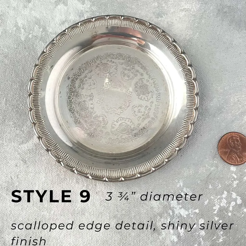 Silver Vintage Ring Dishes for Flat Lays