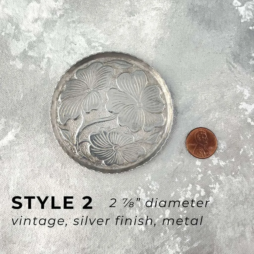 Silver Vintage Ring Dishes for Flat Lays