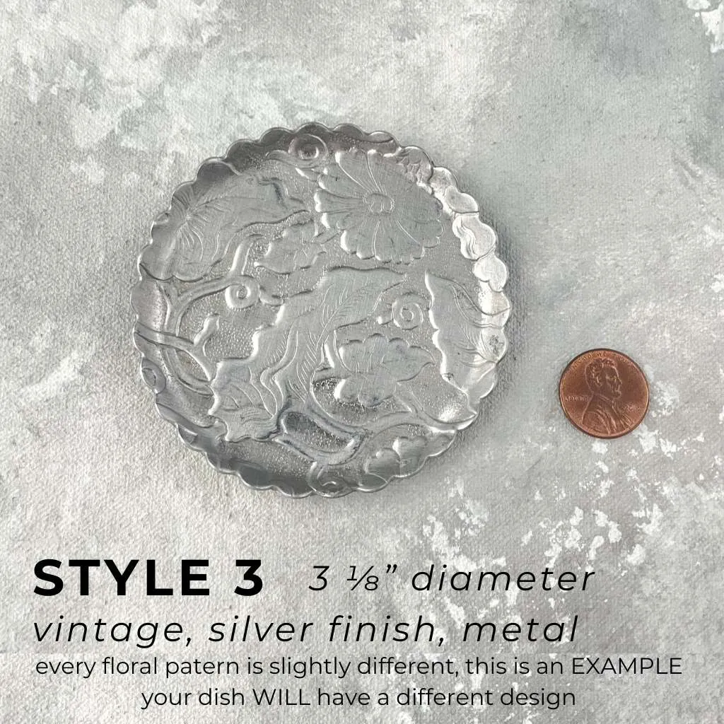 Silver Vintage Ring Dishes for Flat Lays