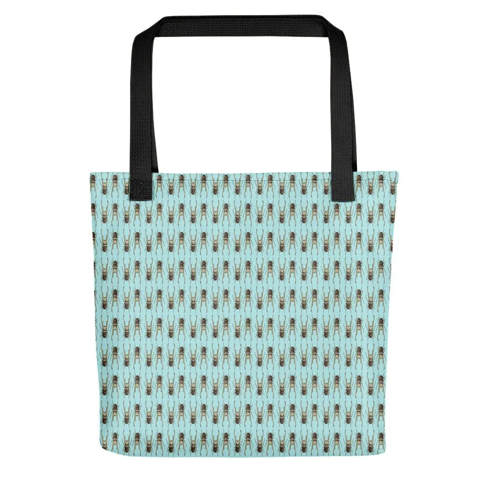 Stag Beetles Opposites Tote Bag Textiles By Robert Bowen