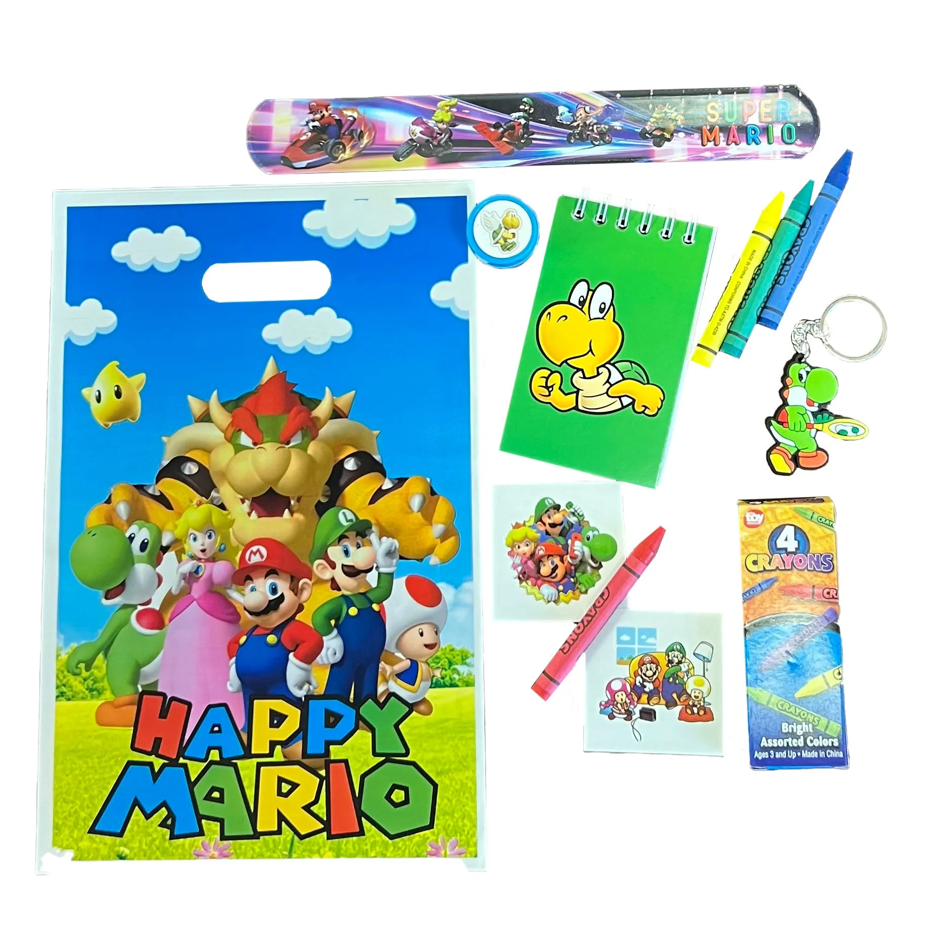 Super Mario Brothers Mega Fun Favor Bag – 1 Each