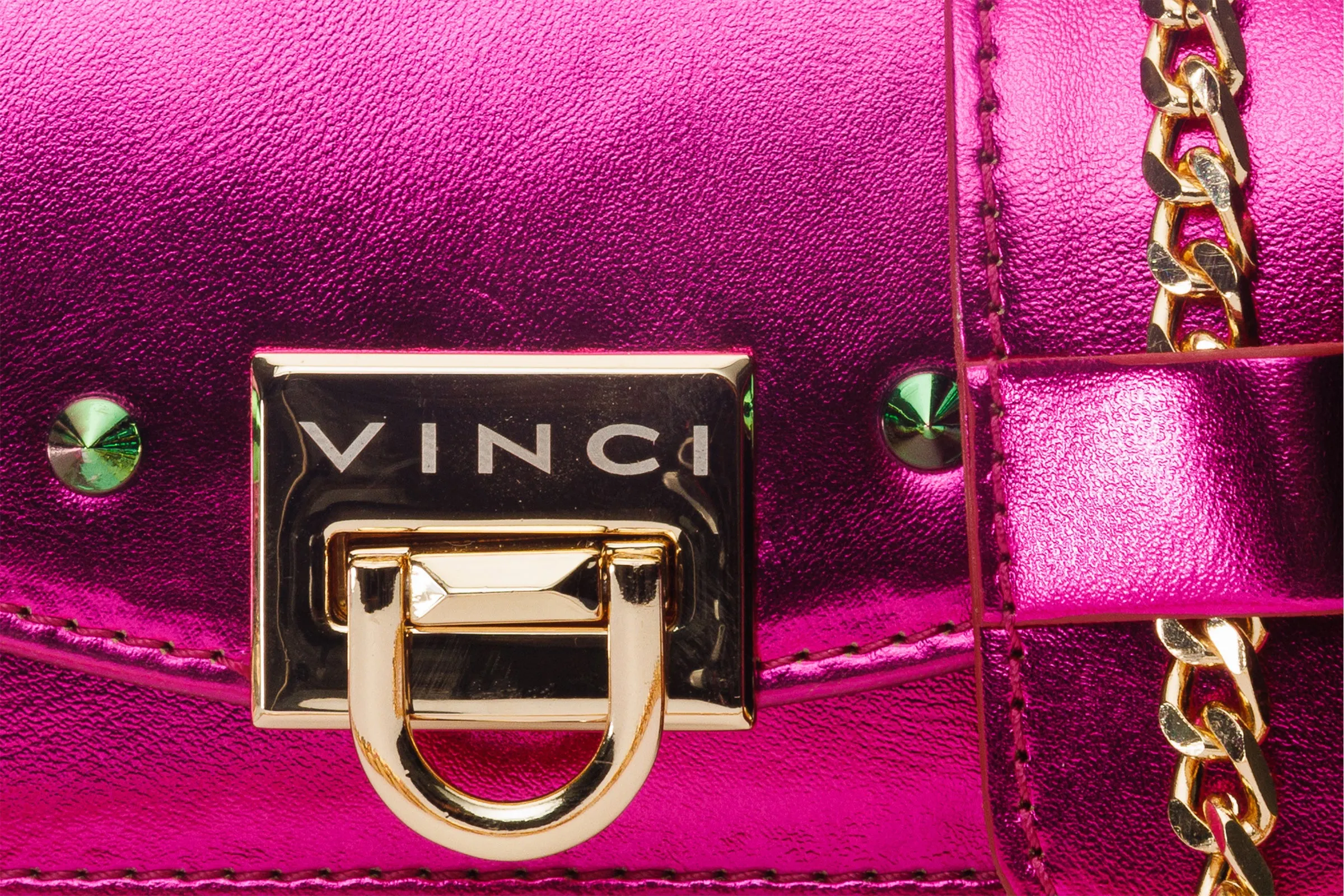 The Caris Fuchsia Leather Handbag