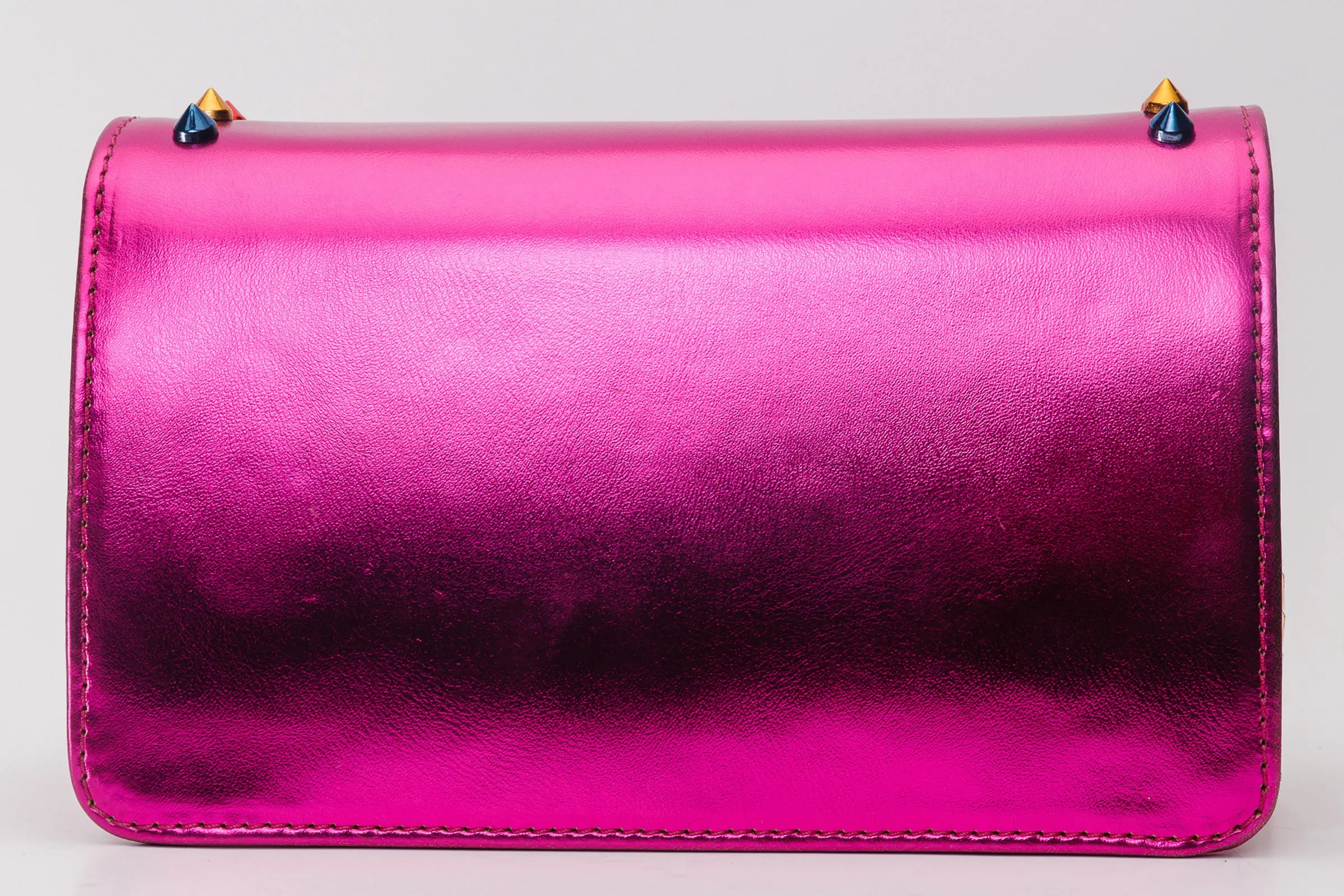 The Caris Fuchsia Leather Handbag