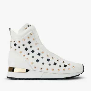 The Infanta High-Top White Spike Leather Women Sneaker Limited Edition