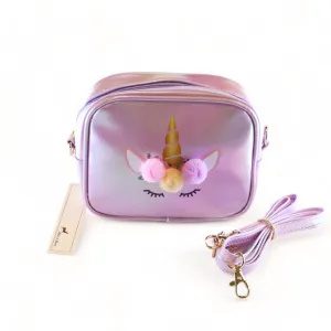 Unicorn Holographic Purse - Purple