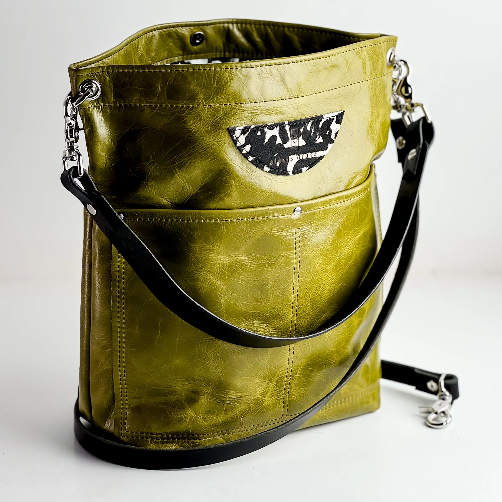 Urban Edge Collection | Train Shoulder Tote   Crossbody | Olive Leaf