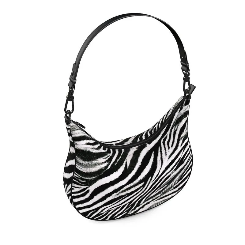 Vampire Art Grunge Zebra Curve Hobo Bag