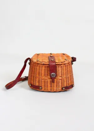 Vintage 1960s John Romain Wicker Creel Purse