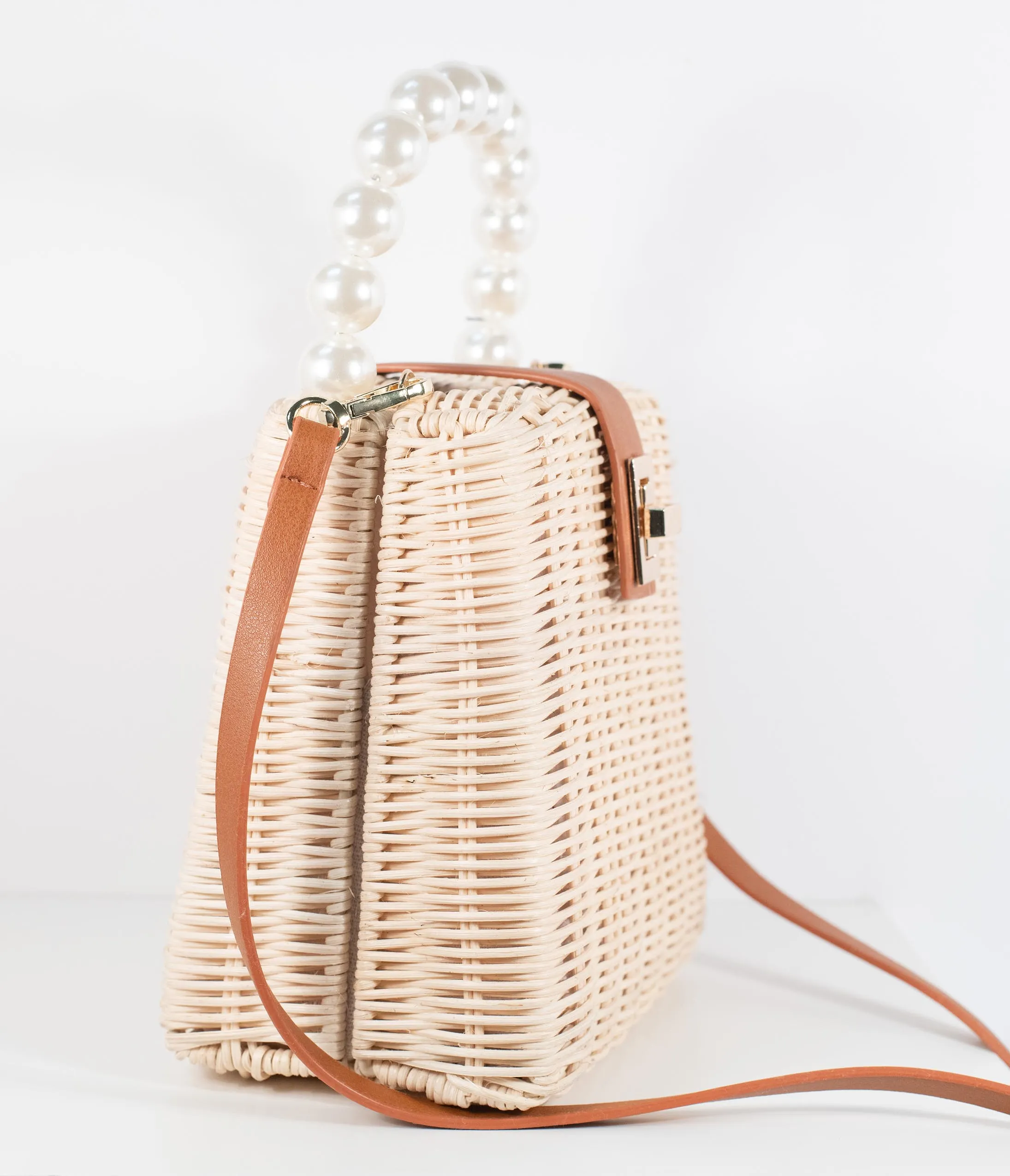 Wicker & Pearl Handbag