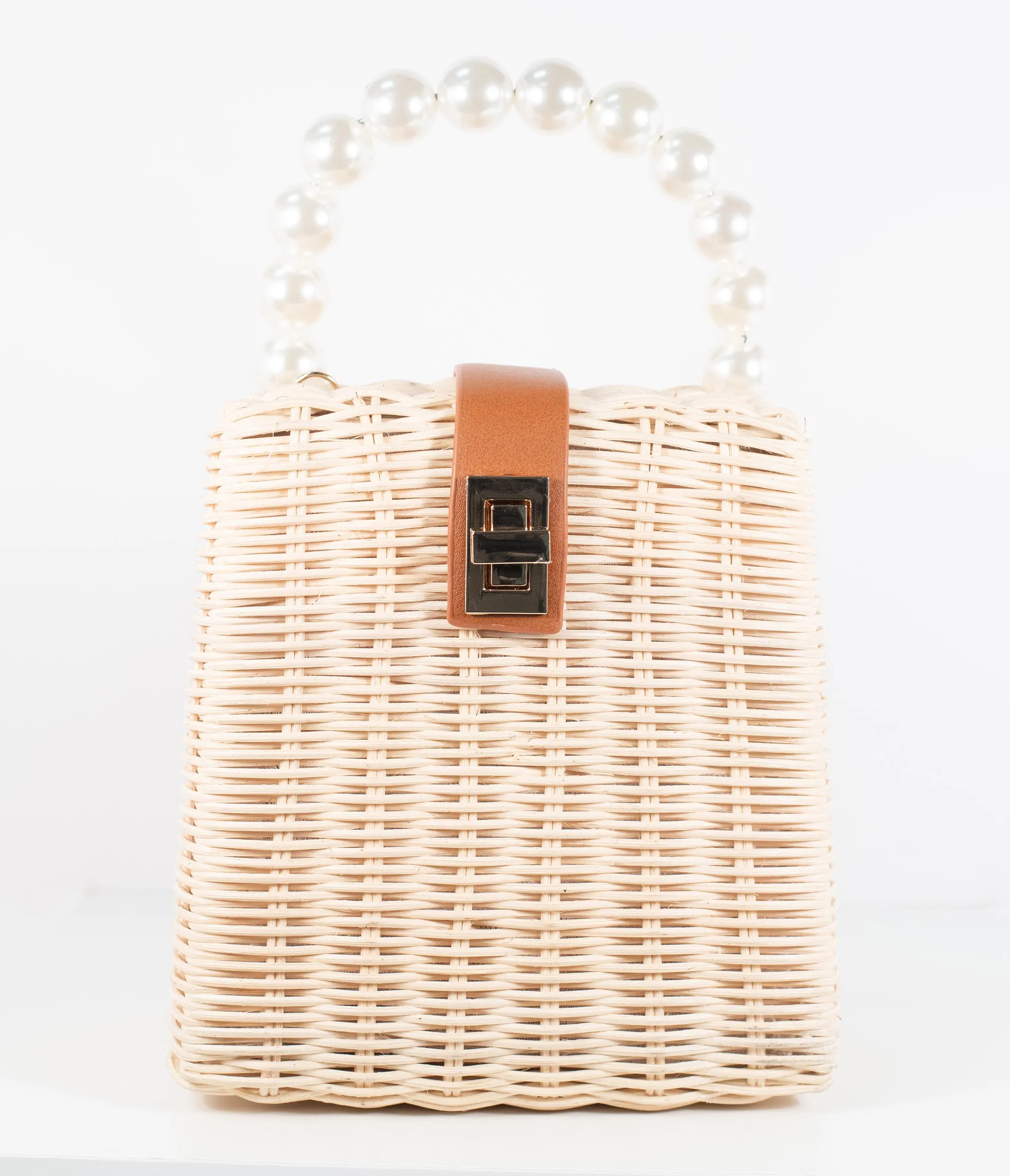 Wicker & Pearl Handbag