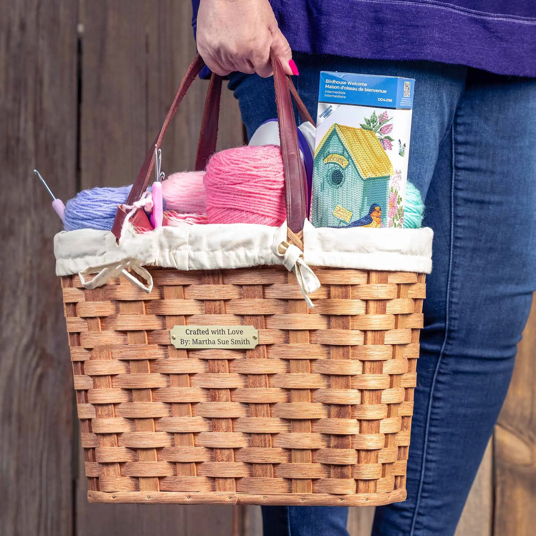 Wicker Tote Bag | Amish Crafted Carryall Basket Handbag